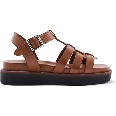 Sandales compensées en cuir à aérosemelle femme Pédiconfort Marron 40 - Publicité Sandales compensées en cuir à aérosemelle femme Pédiconfort Marron 40 - Publicité