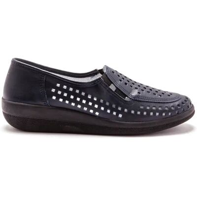 Mocassins cuir femme Pédiconfort Bleu 37 - Publicité Mocassins cuir femme Pédiconfort Bleu 37 - Publicité