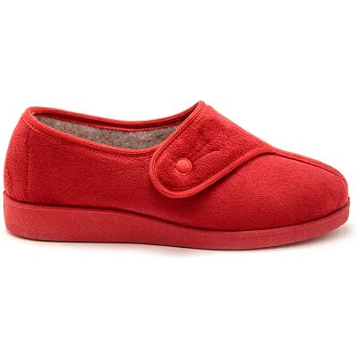 Chaussons à patte auto-agrippante femme Pédiconfort Rouge 39 - Publicité Chaussons à patte auto-agrippante femme Pédiconfort Rouge 39 - Publicité