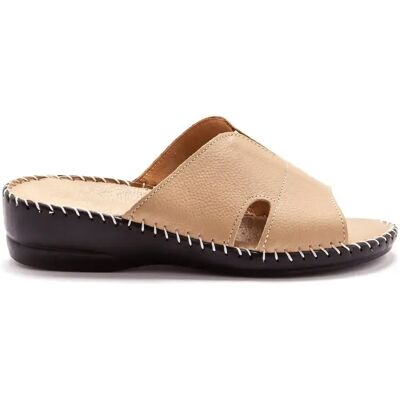 Mules cuir femme Pédiconfort Beige 37 - Publicité Mules cuir femme Pédiconfort Beige 37 - Publicité