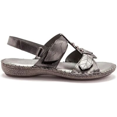 Sandales cuir femme Pédiconfort Gris 40 - Publicité Sandales cuir femme Pédiconfort Gris 40 - Publicité