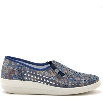 Mocassins cuir femme Pédiconfort Bleu 36 - Publicité Mocassins cuir femme Pédiconfort Bleu 36 - Publicité