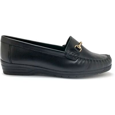 Mocassins avec étrier grande largeur femme Pédiconfort Noir 37 - Publicité Mocassins avec étrier grande largeur femme Pédiconfort Noir 37 - Publicité