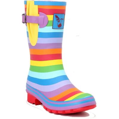 Demi-bottes de pluie femme Rouchette Rainbow Multicolore 37 - Publicité Demi-bottes de pluie femme Rouchette Rainbow Multicolore 37 - Publicité