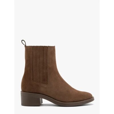 Bottines chelsea en daim femme Ryłko Bianka Marron 36 - Publicité Bottines chelsea en daim femme Ryłko Bianka Marron 36 - Publicité