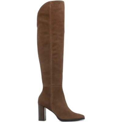 Bottes en cuir velours femme Ryłko Doriss Marron 38 - Publicité Bottes en cuir velours femme Ryłko Doriss Marron 38 - Publicité