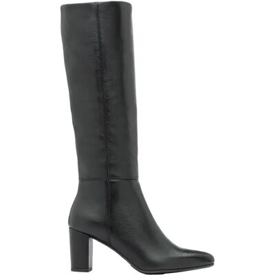 Bottes slim en cuir arrivant au genou femme Ryłko Kora Noir 41 - Publicité Bottes slim en cuir arrivant au genou femme Ryłko Kora Noir 41 - Publicité