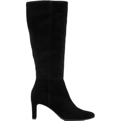 Bottes en cuir suédé à talon femme Ryłko Kora Wide-leg Noir 37 - Publicité Bottes en cuir suédé à talon femme Ryłko Kora Wide-leg Noir 37 - Publicité