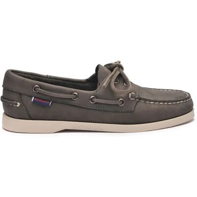 Chaussures bateau femme Sebago Docksides Gris 38,5 - Publicité Chaussures bateau femme Sebago Docksides Gris 38,5 - Publicité