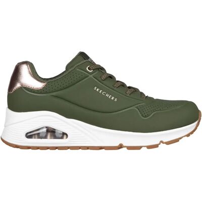 Baskets femme Skechers Uno Shimmer Away Vert 40 - Publicité Baskets femme Skechers Uno Shimmer Away Vert 40 - Publicité