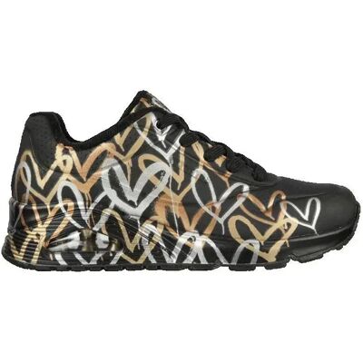 Baskets femme Skechers Uno Metallic Love Noir 35,5 - Publicité Baskets femme Skechers Uno Metallic Love Noir 35,5 - Publicité