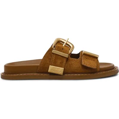 Claquettes femme Steve Madden Arch-E Marron 41 - Publicité Claquettes femme Steve Madden Arch-E Marron 41 - Publicité