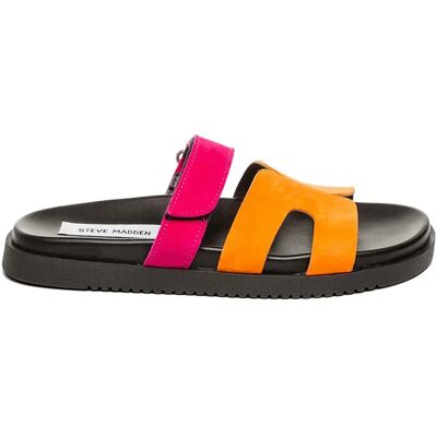 Claquettes femme Steve Madden Missile-E Orange 37 - Publicité Claquettes femme Steve Madden Missile-E Orange 37 - Publicité