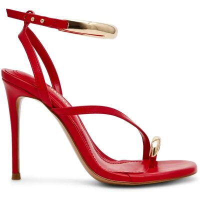 Sandales à talon femme Steve Madden Tia Rouge 40 - Publicité Sandales à talon femme Steve Madden Tia Rouge 40 - Publicité
