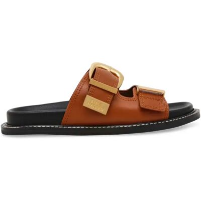 Claquettes femme Steve Madden Arch-E Marron 38 - Publicité Claquettes femme Steve Madden Arch-E Marron 38 - Publicité