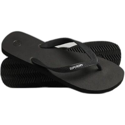 Superdry Chancletas classiques vintage pour homme - Noir - Tongs - Publicité Superdry Chancletas classiques vintage pour homme - Noir - Tongs - Publicité