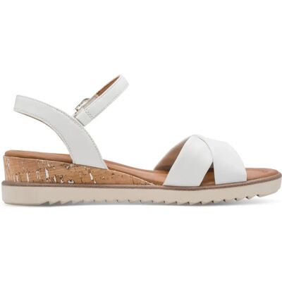 Sandales compensées et à plateau femme Tamaris 1-28106-42 Blanc 36 - Publicité Sandales compensées et à plateau femme Tamaris 1-28106-42 Blanc 36 - Publicité