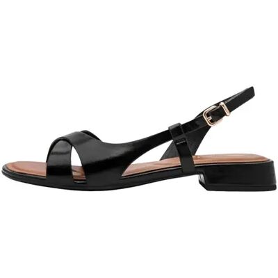 Sandales plates cuir et synthétique femme Tamaris Noir 39 - Publicité Sandales plates cuir et synthétique femme Tamaris Noir 39 - Publicité