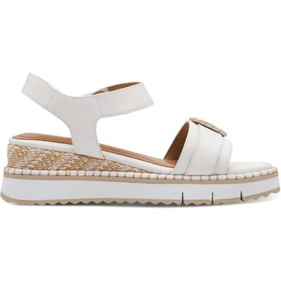 Sandales compensées et à plateau femme Tamaris 1-28223-46 Blanc 38 - Publicité Sandales compensées et à plateau femme Tamaris 1-28223-46 Blanc 38 - Publicité