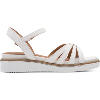 Sandales compensées et à plateau femme Tamaris 1-28242-46 Blanc 38 - Publicité Sandales compensées et à plateau femme Tamaris 1-28242-46 Blanc 38 - Publicité