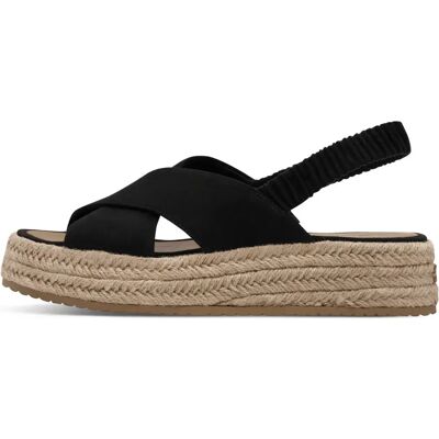 Sandales compensées femme Tamaris 1-28245-46 Noir 41 - Publicité Sandales compensées femme Tamaris 1-28245-46 Noir 41 - Publicité