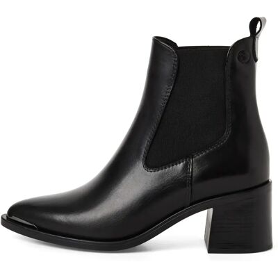 Bottines femme Tamaris à talon en cuir Noir 39 - Publicité Bottines femme Tamaris à talon en cuir Noir 39 - Publicité