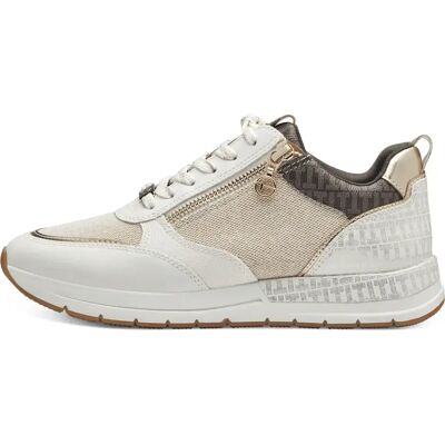 Baskets logo imprimé femme Tamaris Beige 38 - Publicité Baskets logo imprimé femme Tamaris Beige 38 - Publicité