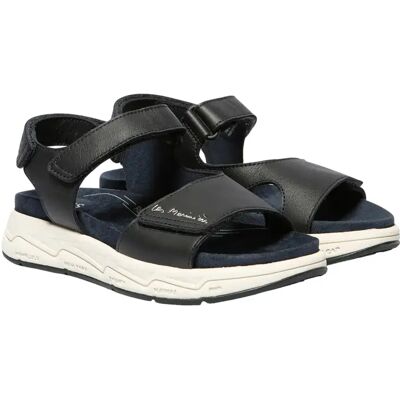 Sandales compensées en cuir femme TBS Louisie Bleu 39 - Publicité Sandales compensées en cuir femme TBS Louisie Bleu 39 - Publicité