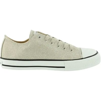 Chaussures femme Victoria tribu basket lurex Doré 38 - Publicité Chaussures femme Victoria tribu basket lurex Doré 38 - Publicité