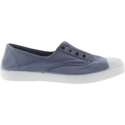Baskets femme sans lacets Victoria 1915 anglaise toile lavée Bleu 42 - Publicité Baskets femme sans lacets Victoria 1915 anglaise toile lavée Bleu 42 - Publicité