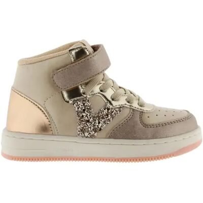 Baskets métallisé et cordon élastique femme Victoria Tiempo Beige 35 - Publicité Baskets métallisé et cordon élastique femme Victoria Tiempo Beige 35 - Publicité