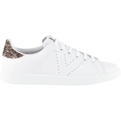 Baskets en cuir et paillettes femme Victoria Marron 38 - Publicité Baskets en cuir et paillettes femme Victoria Marron 38 - Publicité