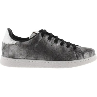 Baskets métallisées brillantes femme Victoria Gris 36 - Publicité Baskets métallisées brillantes femme Victoria Gris 36 - Publicité