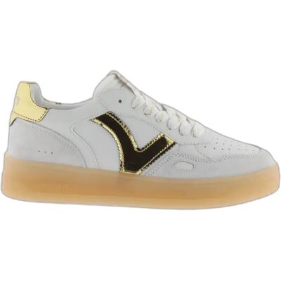 Baskets effet cuir et et daim femme Victoria Seúl Jaune 37 - Publicité Baskets effet cuir et et daim femme Victoria Seúl Jaune 37 - Publicité