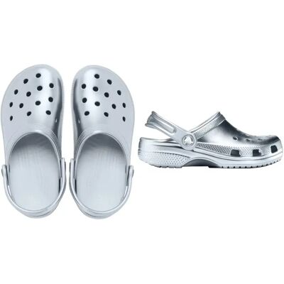 Sabots Crocs Classic Tinted Metallic Bleu 39/40 - Publicité Sabots Crocs Classic Tinted Metallic Bleu 39/40 - Publicité