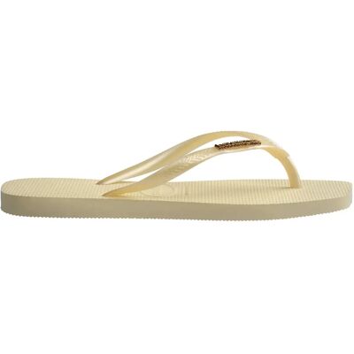Tongs femme Havaianas Slim Square Logo Metallic Beige 35/36 - Publicité Tongs femme Havaianas Slim Square Logo Metallic Beige 35/36 - Publicité