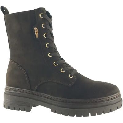 Bottes aspect cuir à lacets femme s.Oliver Marron 36 - Publicité Bottes aspect cuir à lacets femme s.Oliver Marron 36 - Publicité