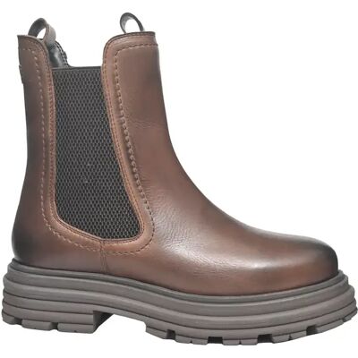 Bottines en cuir avec empiècement élastique femme s.Oliver Chelsea Marron 36 - Publicité Bottines en cuir avec empiècement élastique femme s.Oliver Chelsea Marron 36 - Publicité
