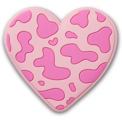 Jibbitz Crocs Tonal Print Heart Rose TU - Publicité Jibbitz Crocs Tonal Print Heart Rose TU - Publicité