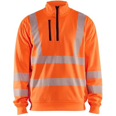 Sweatshirt col zippé haute-visibilité Blaklader Orange XS - Publicité Sweatshirt col zippé haute-visibilité Blaklader Orange XS - Publicité