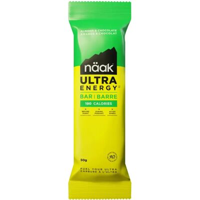 Näak Barres de nutrition - Sachets Individuels à la saveur amandes et chocolat Naäk Jaune 50 g - Publicité Näak Barres de nutrition - Sachets Individuels à la saveur amandes et chocolat Naäk Jaune 50 g - Publicité