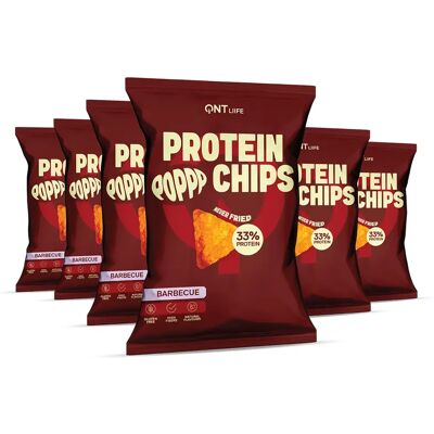 Nutrition protéinée chips QNT Barbecue Marron 50 g - Publicité Nutrition protéinée chips QNT Barbecue Marron 50 g - Publicité