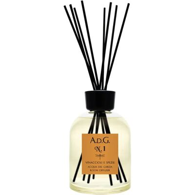 Diffuseur parfum Pépins de Raisin et Épices Acqua Del Garda N.1 Blanc 250 ml - Publicité Diffuseur parfum Pépins de Raisin et Épices Acqua Del Garda N.1 Blanc 250 ml - Publicité