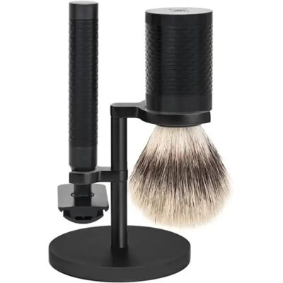 Kit de rasage de sécurité tout inox Mühle Rocca Pur (x3) Noir TU - Publicité Kit de rasage de sécurité tout inox Mühle Rocca Pur (x3) Noir TU - Publicité