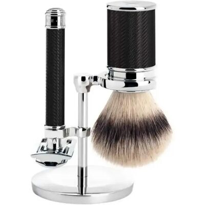 Kit de rasage de sécurité Mühle Tradition (x3) Noir TU - Publicité Kit de rasage de sécurité Mühle Tradition (x3) Noir TU - Publicité