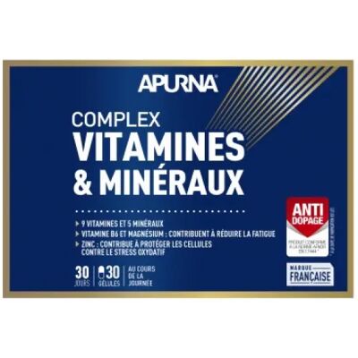 Apurna Complex Vitamines Minéraux - Complément Alimentaire - Publicité Apurna Complex Vitamines Minéraux - Complément Alimentaire - Publicité