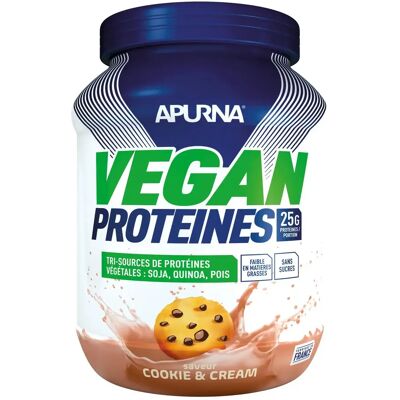 Protéine Vegan Apurna Cookie and cream 600g Bleu TU - Publicité Protéine Vegan Apurna Cookie and cream 600g Bleu TU - Publicité