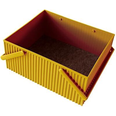 Panier de rangement Hachiman Omni Jaune 27x25x13 cm - Publicité Panier de rangement Hachiman Omni Jaune 27x25x13 cm - Publicité