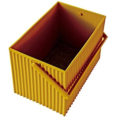 Panier de rangement Hachiman Omni Jaune 14x25x16 cm - Publicité Panier de rangement Hachiman Omni Jaune 14x25x16 cm - Publicité
