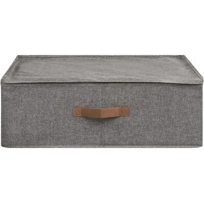 Boîte de rangement House Nordic Noto Gris 56x47x18 cm - Publicité Boîte de rangement House Nordic Noto Gris 56x47x18 cm - Publicité